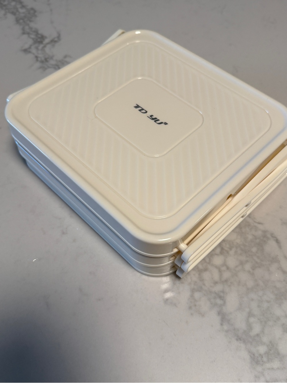 Stackable 3-Tier Kitchen Organizer - Cream - Picture 2 of 3